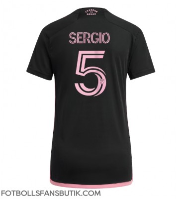 Inter Miami Sergio Busquets #5 Replika Bortatröja Damer 2023-24 Kortärmad